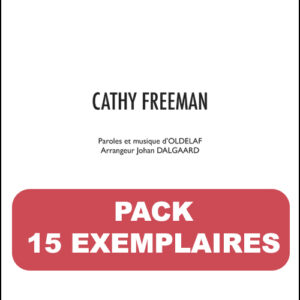 Partition "Cathy Freeman" format pdf. Un exemplaire. Pack 15 exemplaires